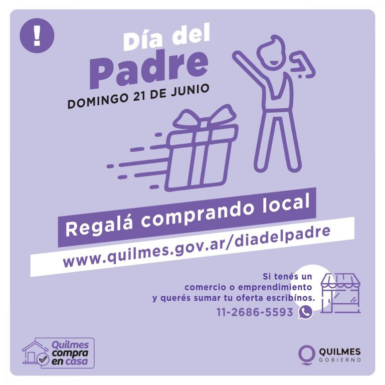 El municipio de Quilmes lanzó una revista con promociones dentro del programa «Quilmes Compra en Casa» por el Día del Padre
