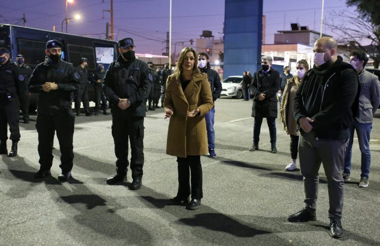 El municipio de Quilmes acompañó a la ministra Frederic en un operativo policial de las Fuerzas Federales en el distrito