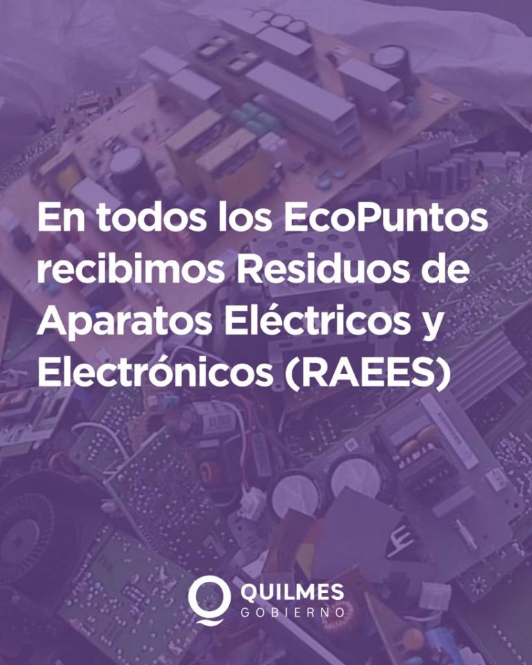 Los EcoPuntos de Quilmes reciben RAEEs