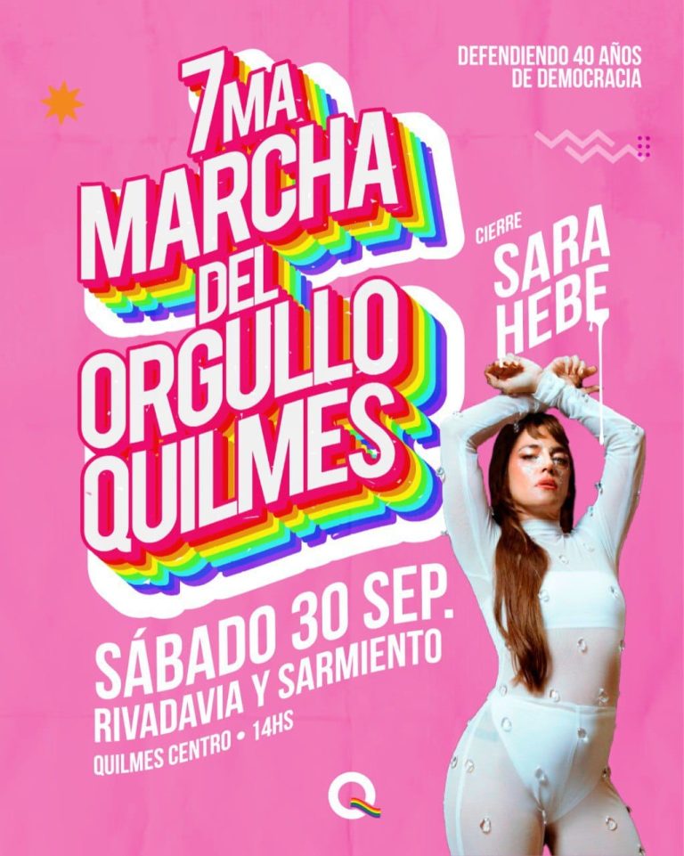 Este sábado se viene la 7ma. Marcha del Orgullo Quilmes